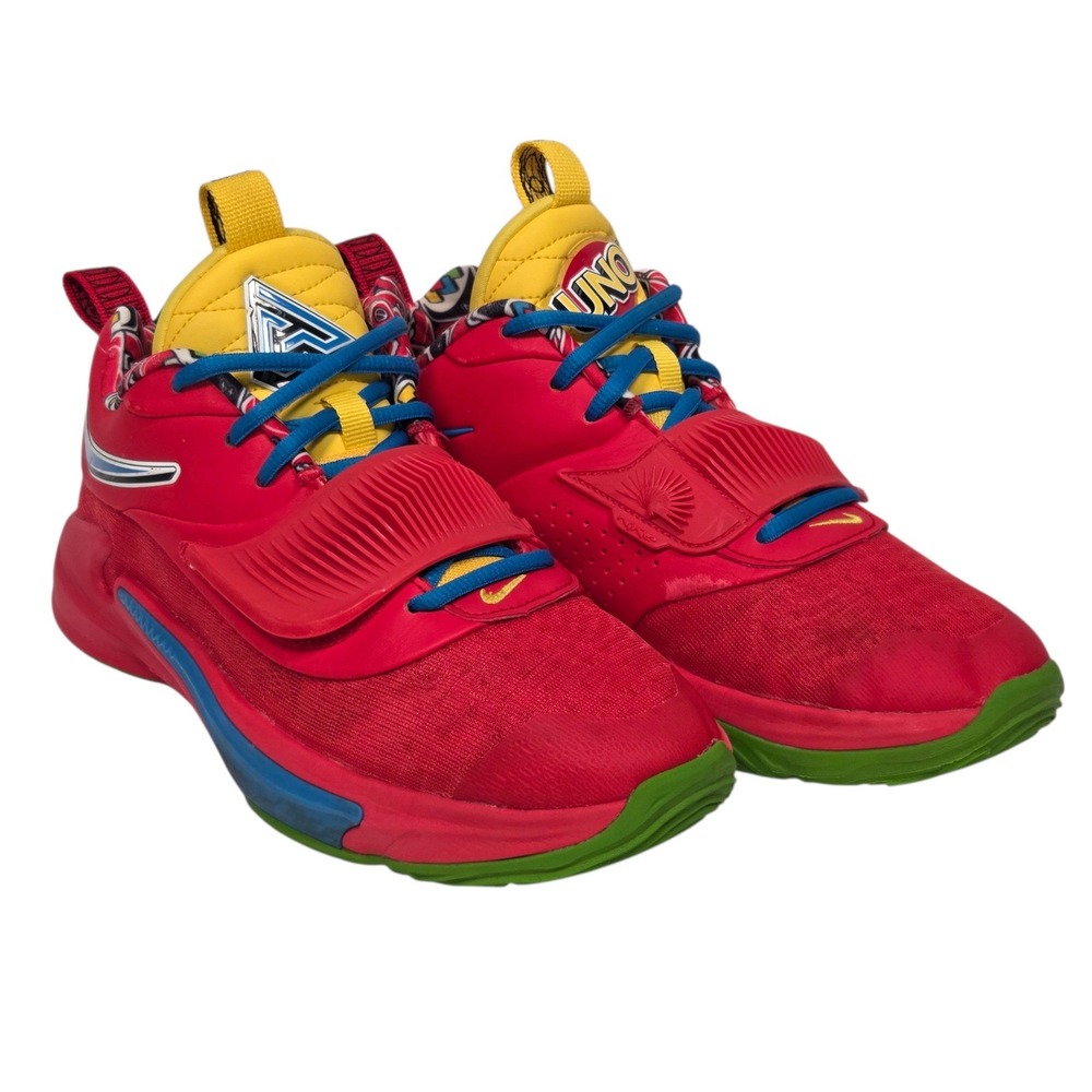 Nike Zoom Freak 3 Uno Basketball Shoes Youth 7Y Red DD0331-600 Giannis Sneakers